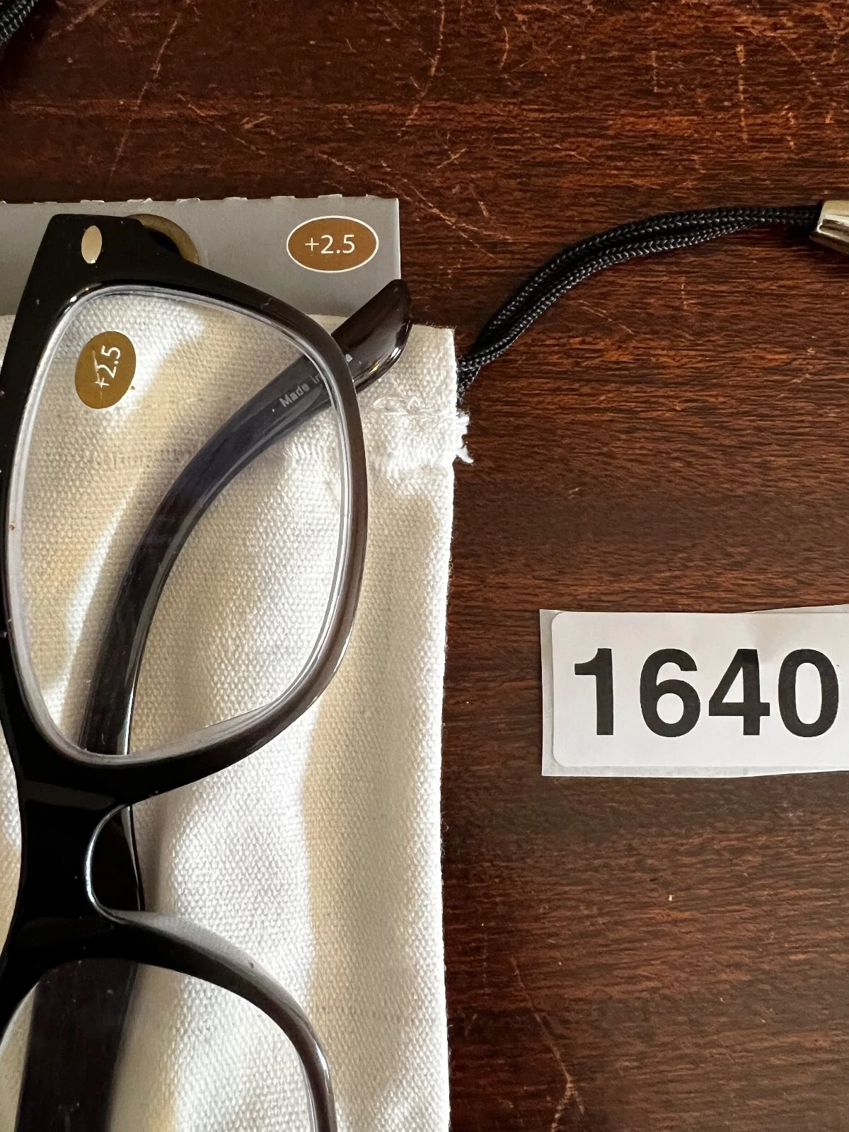DEMDACO Computer Eyewear Glasses Reader Blue Light 2.5 Wood Grain NWT 3