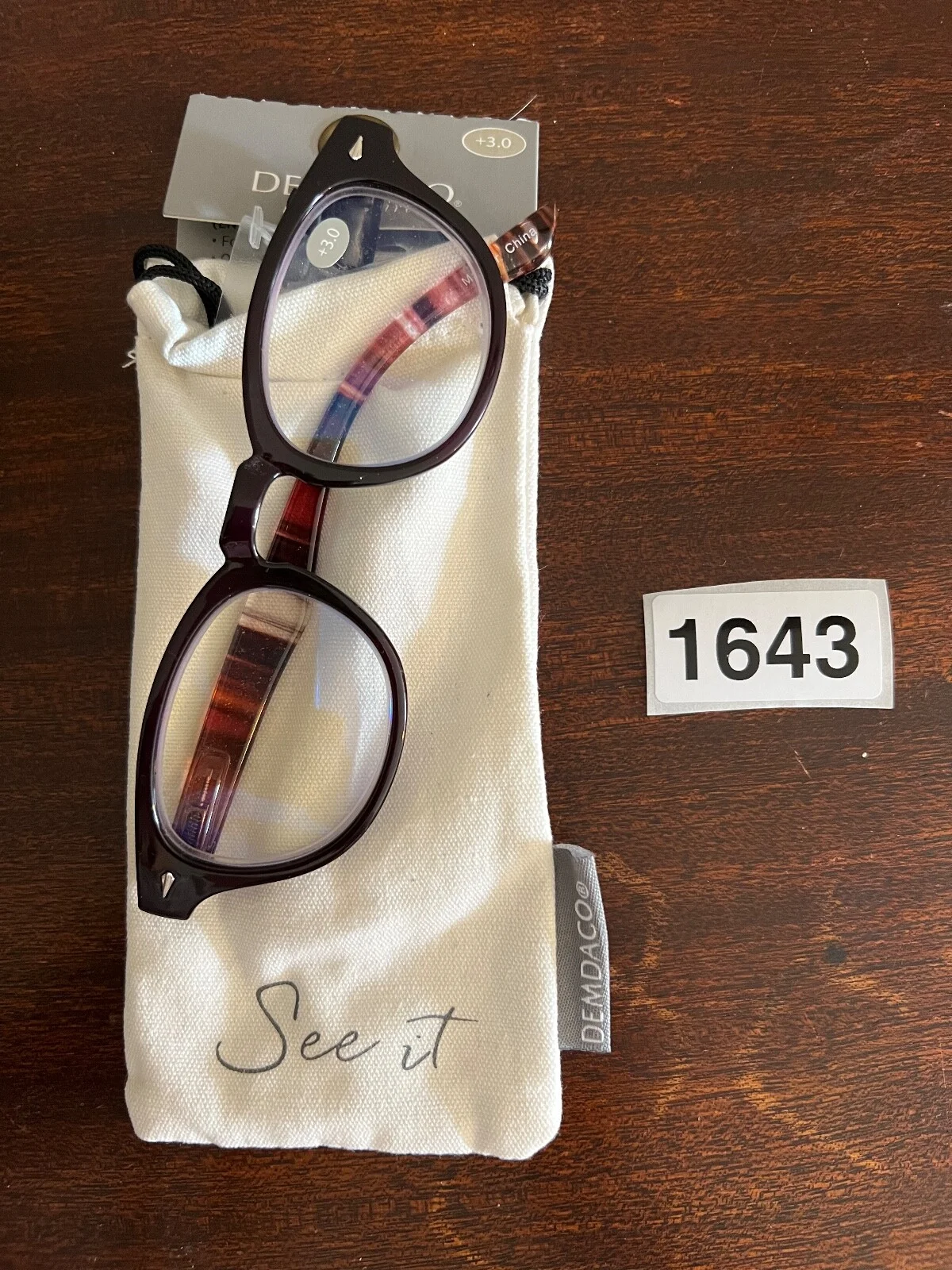 DEMDACO Eyewear Reader Computer Glasses Blue Light 3.0 Multi-Color Acrylic NWT 2